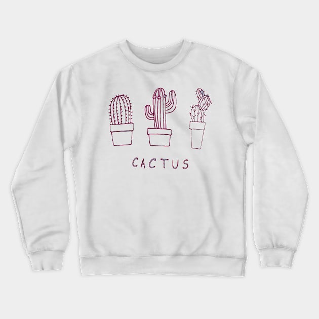 Cactus friends Crewneck Sweatshirt by Birdbox